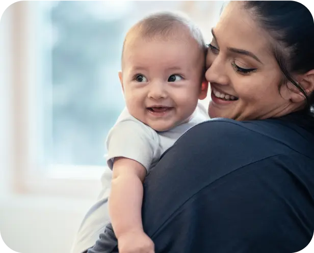 child and mama