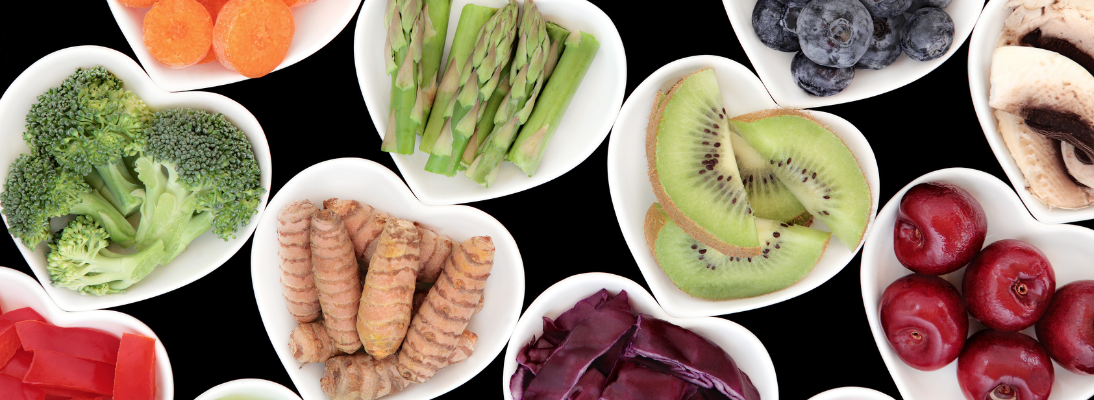 Photo : des super-aliments sur la table