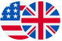 UK and US flags