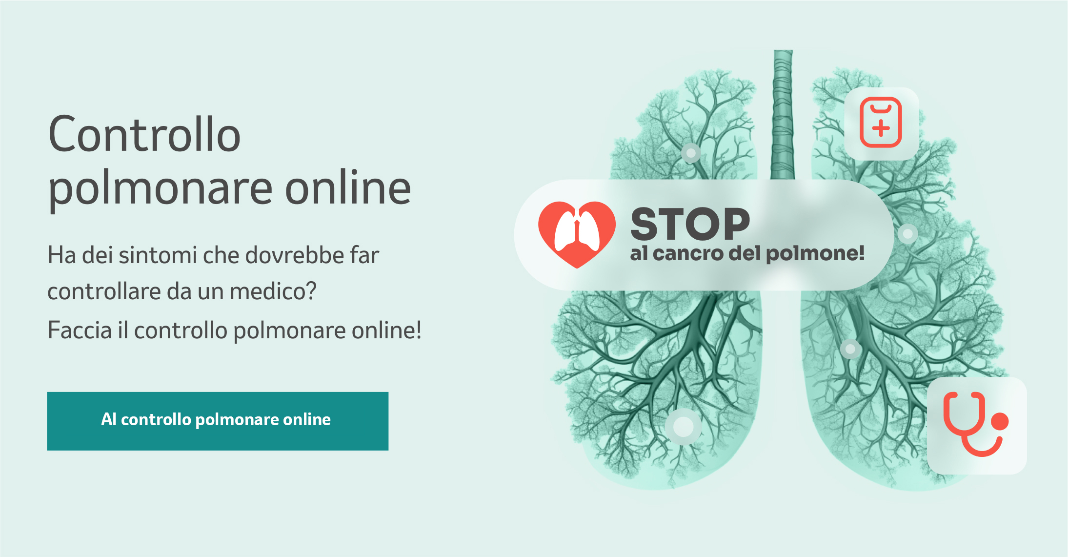 Banner: controllo polmonare online